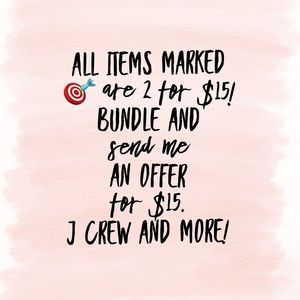 Bundle and save! 🎯 are 2/$15!